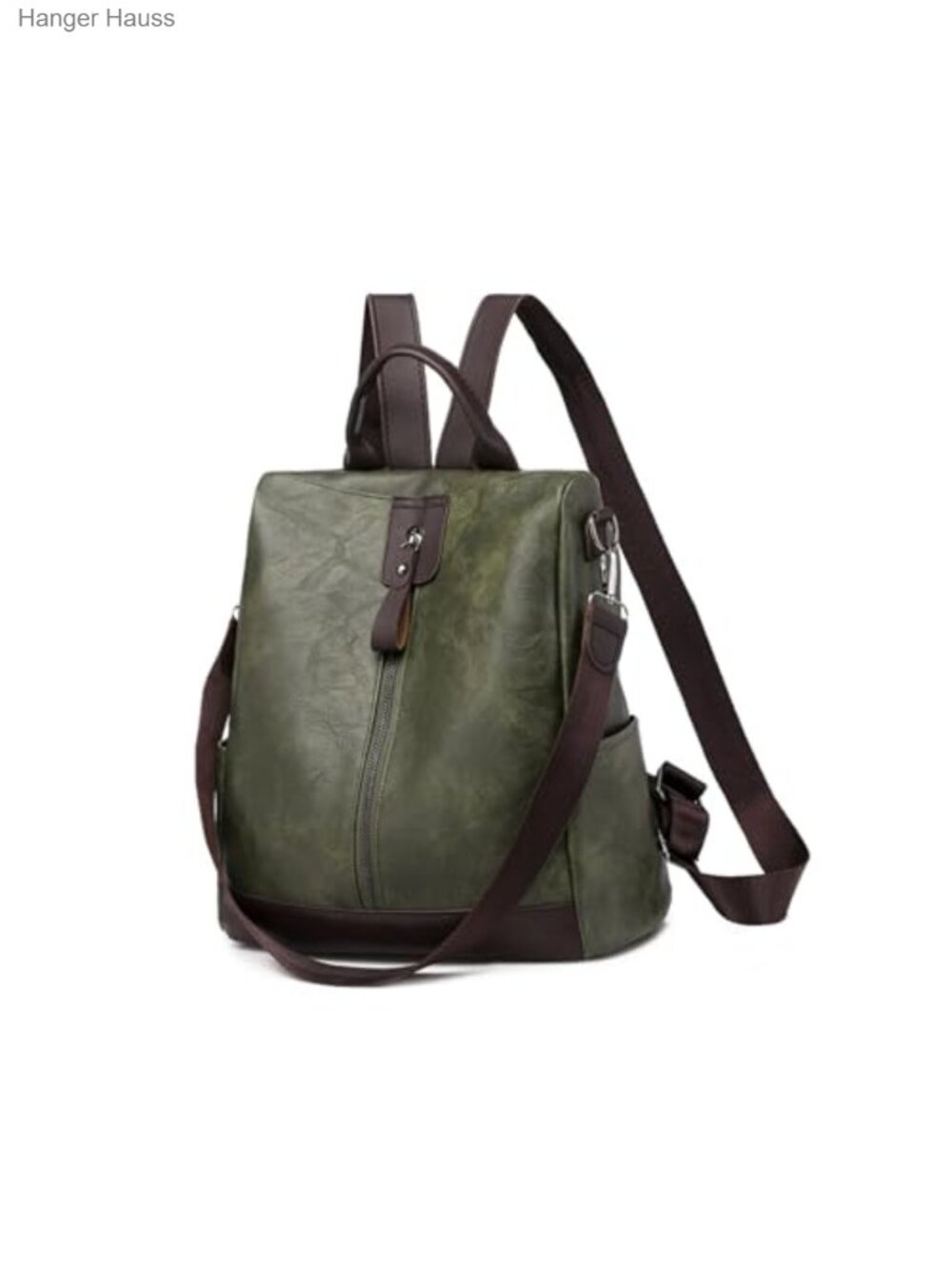 Women Anti-Theft PU Leather Backpack Convertible Handbag Shoulder Daypack